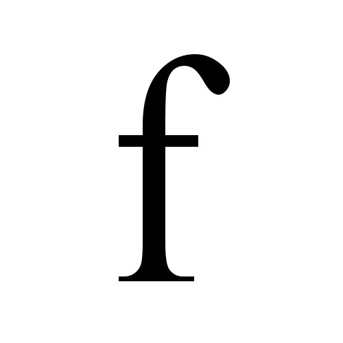 F Flashcard