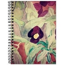 Vintage Watercolor Flower Spiral Notebook