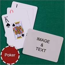 Personalized Poker Jumbo Index Landscape Playing Cards