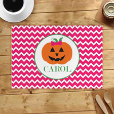 Personalized Pumpkin Girl Placemats