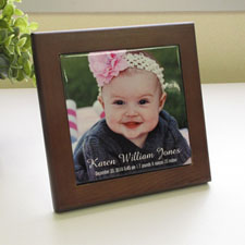 Custom Printed Photo Wood Framed Ceramic Tile