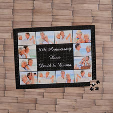 Black Twelve Collage 1000 Piece 19.75x28 Personalized Jigsaw Puzzle